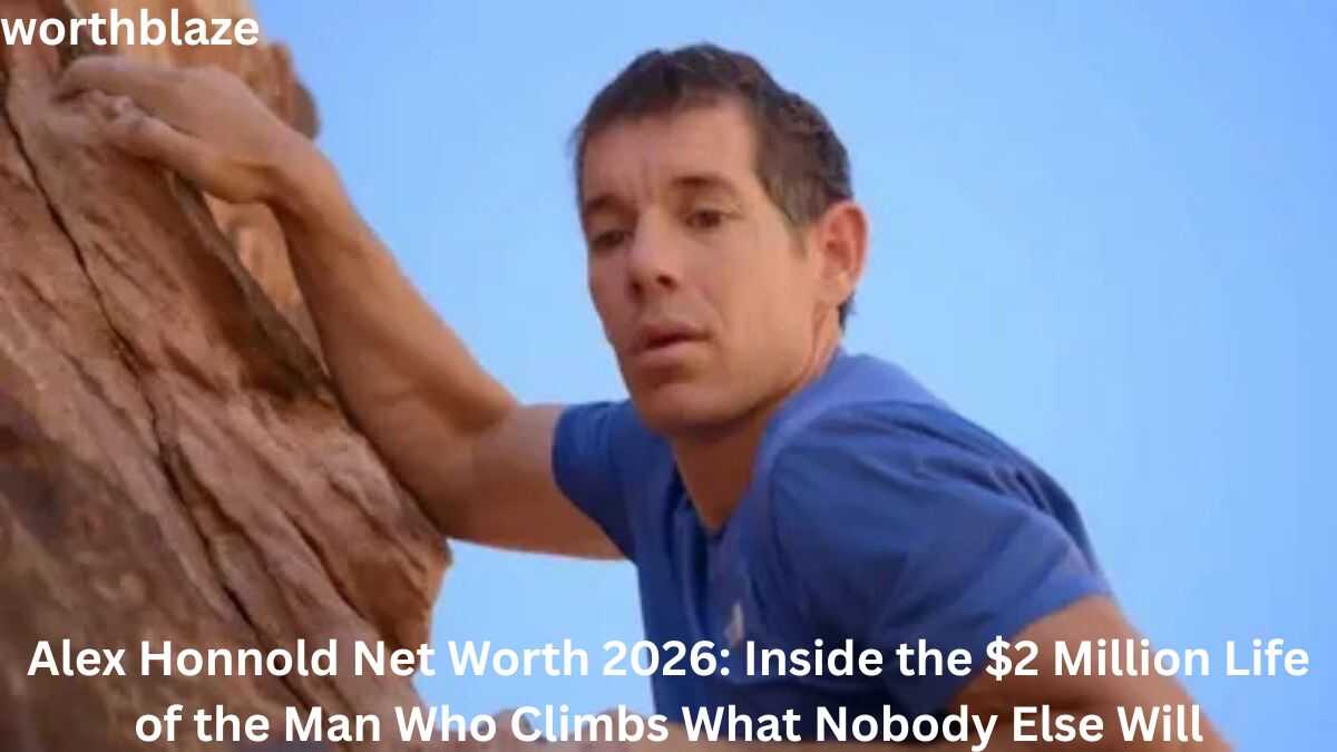 Alex Honnold climbing a steep rock face during an outdoor adventure, highlighting his fearless climbing skills and success related to Alex Honnold Net Worth.