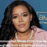Angela Simmons Net Worth 2026 featured image showing Angela Simmons at an AMC Networks event, highlighting her $7 million business empire and entrepreneurial success.