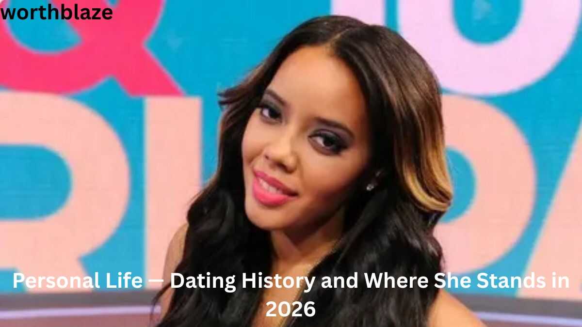 Angela Simmons smiling during a television appearance, featured in a discussion about Angela Simmons Net Worth, personal life, and dating history.