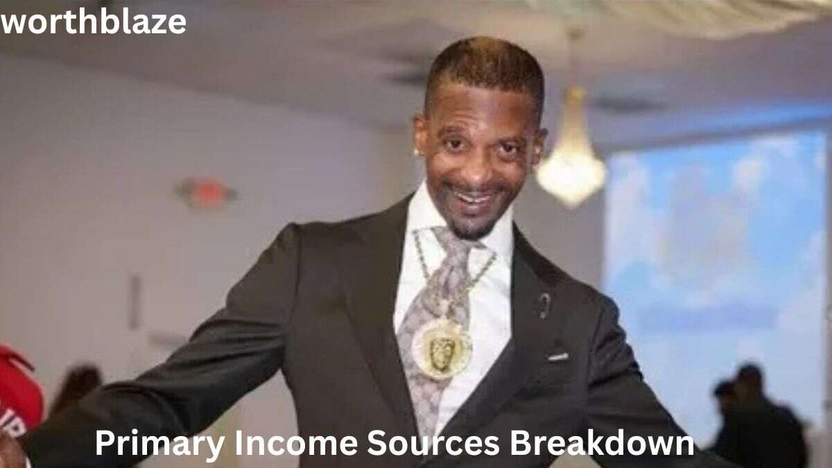 Charleston White in a formal suit explaining his primary income sources and the growth of Charleston White Net Worth.