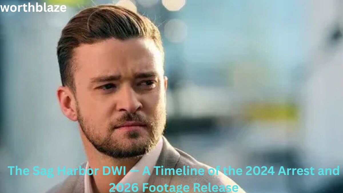 Justin Timberlake portrait featured in a timeline about the 2024 Sag Harbor DWI incident and 2026 footage release – Justin Timberlake Net Worth