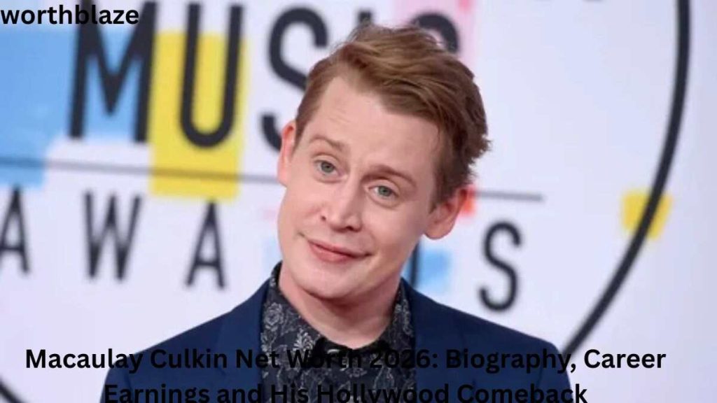 Macaulay Culkin at an awards event highlighting Macaulay Culkin Net Worth 2026, career earnings, biography, and Hollywood comeback.