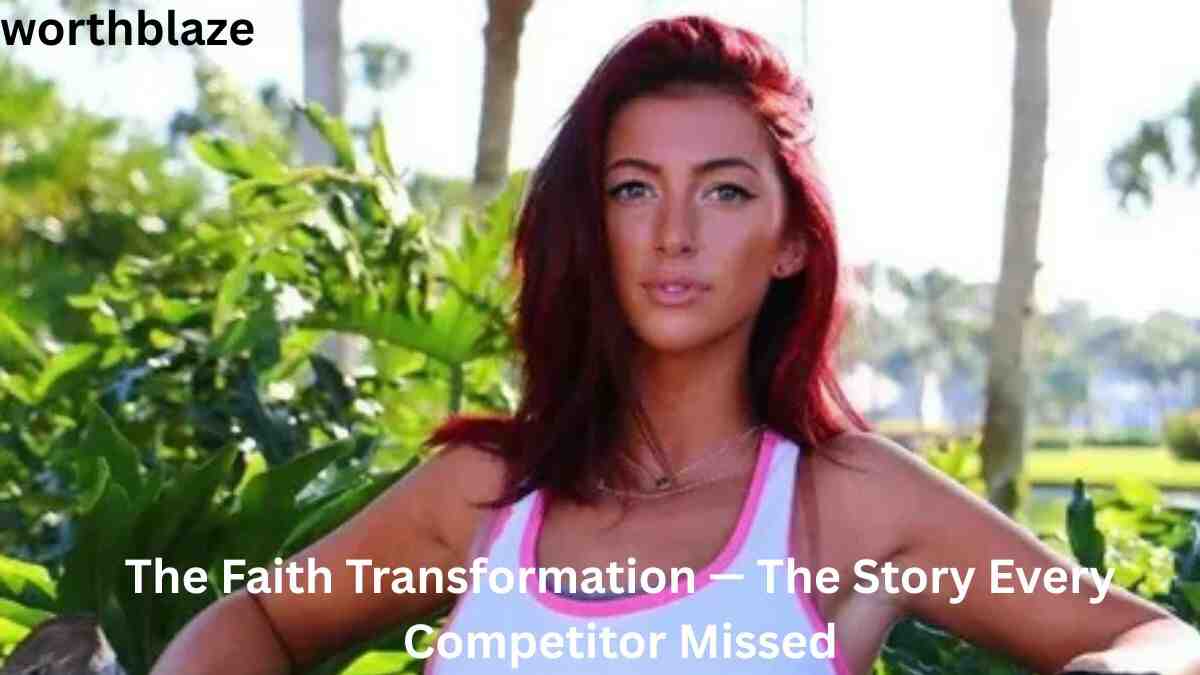 Nala Ray posing outdoors with vibrant red hair, surrounded by tropical greenery, highlighting her transformation journey and success story linked to Nala Ray Net Worth.