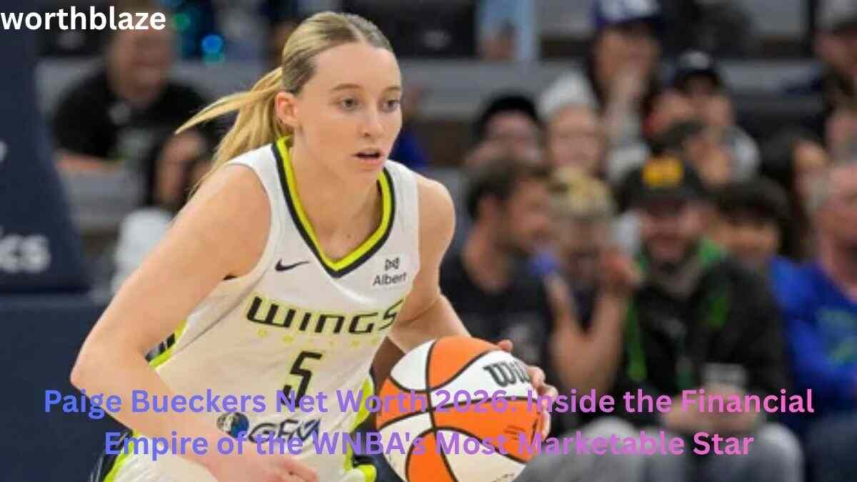 Paige Bueckers dribbling the basketball during a WNBA game – Paige Bueckers Net Worth 2026
