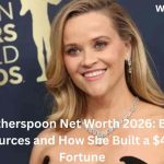 Reese Witherspoon smiling on the red carpet at the Screen Actors Guild Awards, showcasing the success and wealth behind Reese Witherspoon Net Worth.