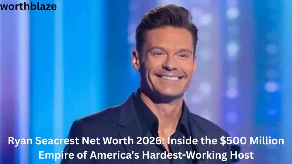 Ryan Seacrest Net Worth – Ryan Seacrest smiling on stage during a television show in 2026
