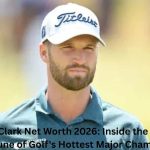 Wyndham Clark Net Worth 2026 featured image of professional golfer Wyndham Clark on a golf course, highlighting his estimated $25 million fortune and career success.