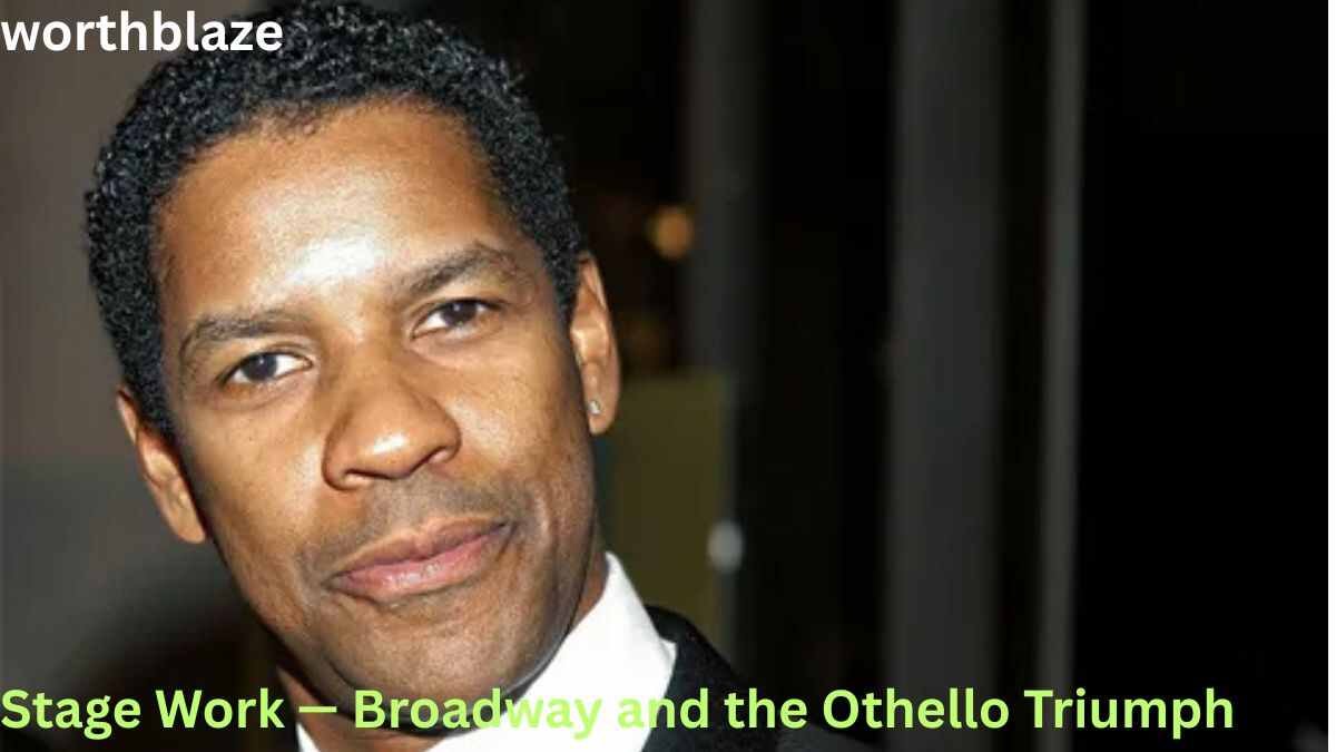 Denzel Washington at a public event, highlighting his Broadway success and Denzel Washington Net Worth.