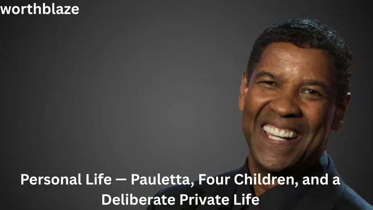 Denzel Washington smiling during an interview, featured in an article about Denzel Washington Net Worth and his personal life.