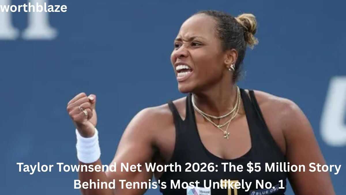 Taylor Townsend celebrates during a tennis match, highlighting Taylor Townsend Net Worth 2026.